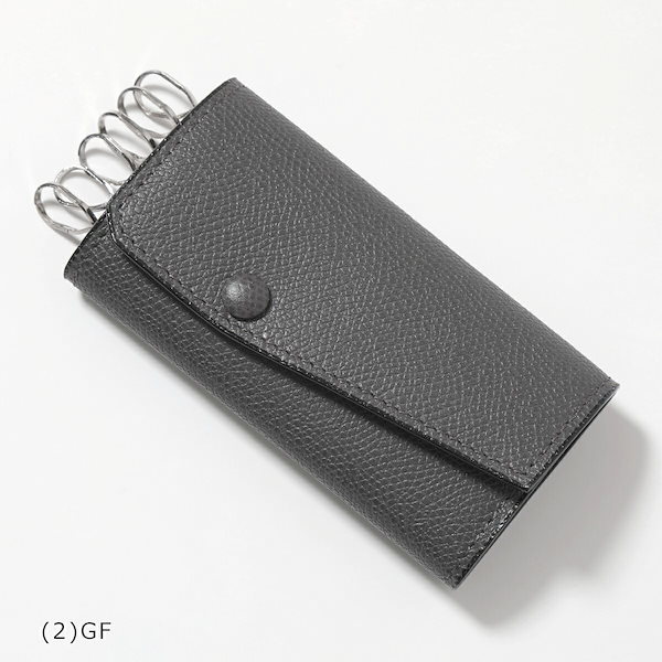 Valextra 　ヴァレクストラ　キーケース　レザー　4連 Qoo10] Valextra ヴァレクストラ キーケ