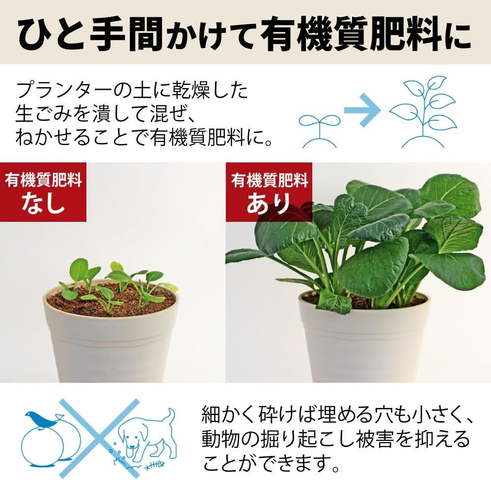 パリパリキュー 生ゴミ処理機 家庭用 温風乾燥式 助成金対象 フィルター2個入 PPC-11F2-WH