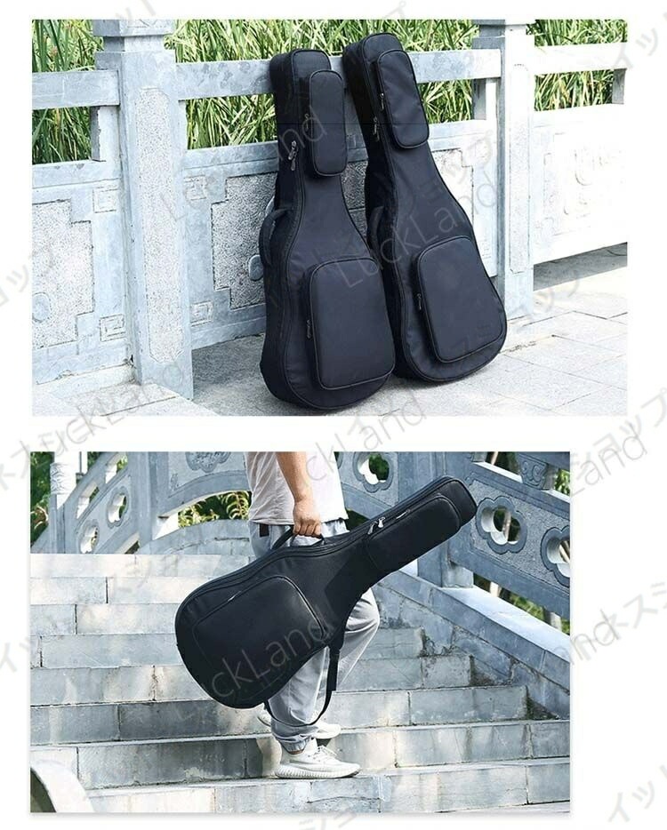 【本日限定激安格】ギフト ギターケース 防水 ギターバッグ クラシック ギグバッグ アコギ エレキ レディース メンズ シンプル ポケット付き 男女兼用 36 38/39 41インチ リュック型 手提