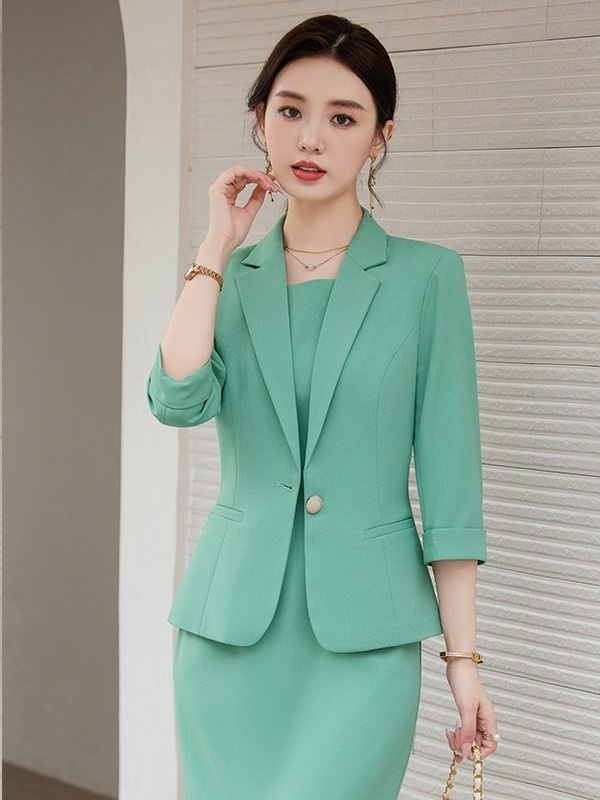 ワンピース スーツワンピース セットアップ スーツジャケット 韓国 ワンピース ドレス パーティードレス ロングワンピース 卒業式 ママ スーツ 入学式 ママ スーツ