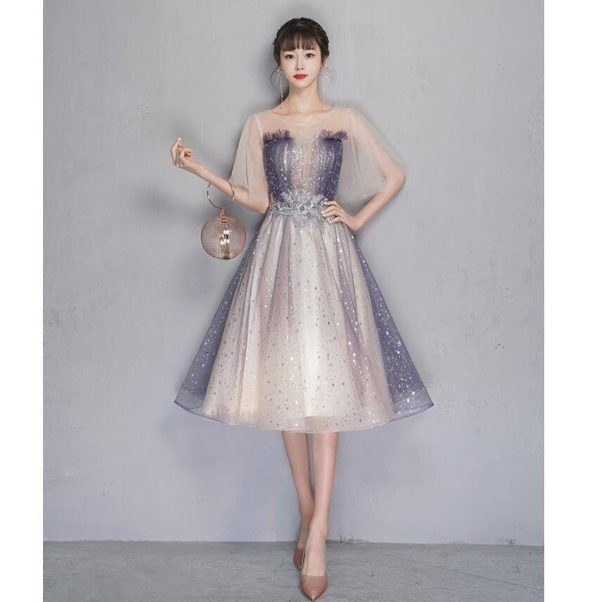 Hot!!!ロングドレス 袖あり パーティードレス ミモレ丈 ウエディングドレス 結婚式 お呼ばれ 二次会 披露宴 謝恩会 おしゃれ 着痩せ 発表会