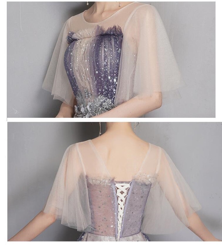 Hot!!!ロングドレス 袖あり パーティードレス ミモレ丈 ウエディングドレス 結婚式 お呼ばれ 二次会 披露宴 謝恩会 おしゃれ 着痩せ 発表会