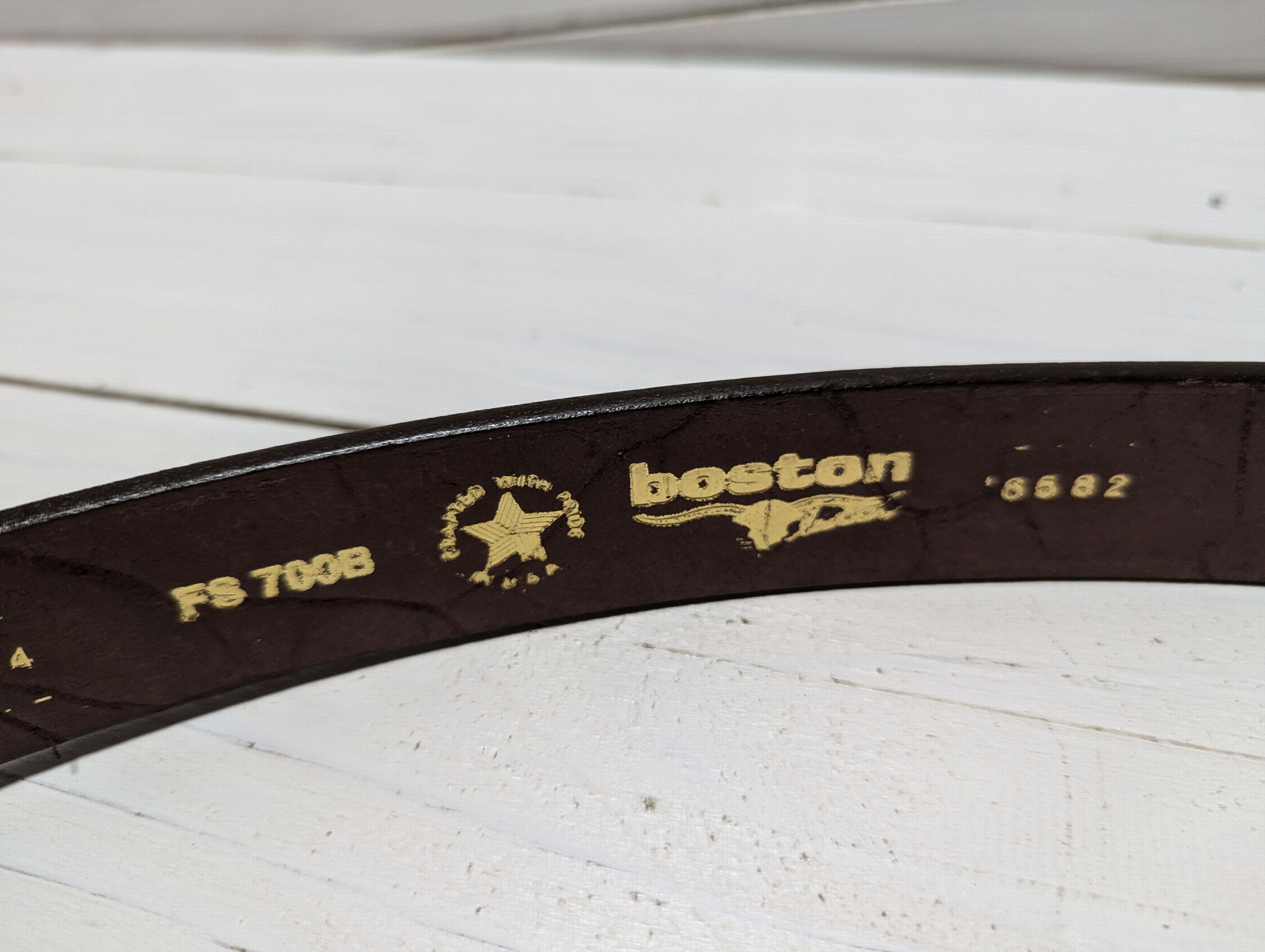 ボストンレザー アメリカ製 本革製 レザー ベルト 黒 ブラック メンズ BOSTON LEATHER BELT BLACK 005