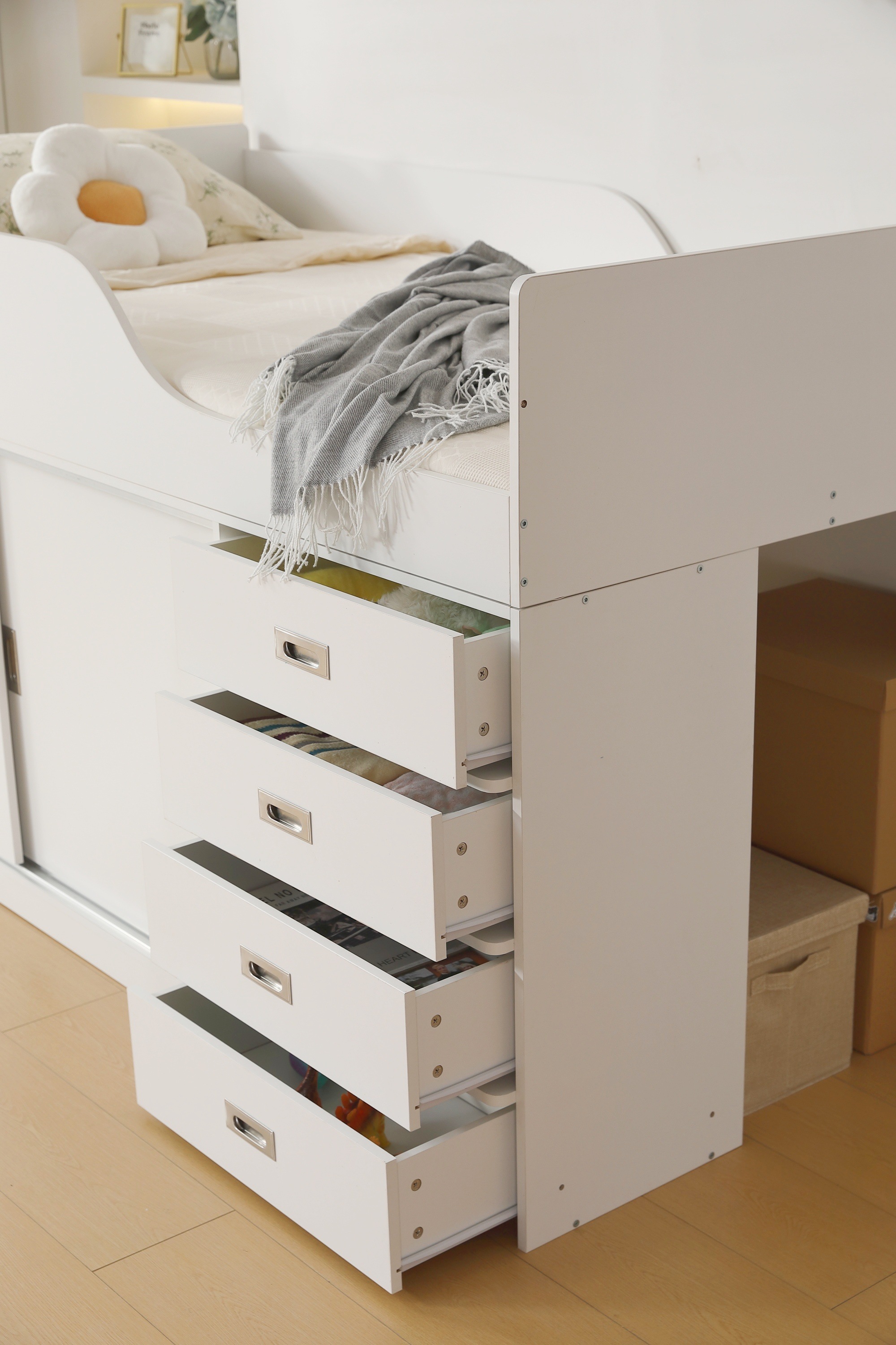 【新品】システムベッド ロフトベッド S 木製 高さ115cm マット付き】システムベッド ロフトベッド S 木製 高さ115cm シングル