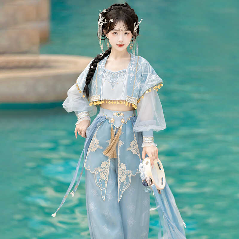 正規品雲上旅人cos服敦煌西域民族セット夏服新茉莉姫 正規品雲上旅人cos服敦煌西域民族セット夏服新茉莉姫