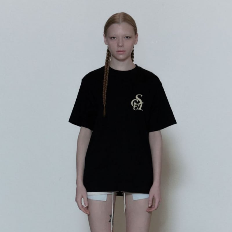 SCULPTOR Flocking Symbol Logo Tee Black SCULPTOR Flocking Symbol Logo Tee Black