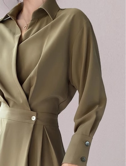 レディース ワンピース シャツワンピ ミモレ ロング 長袖 Vネック 襟付き ポロカラー スリム 細身 Aライン ウエストマーク ハイウエスト 大人可愛い きれいめ シンプル カジュアル 上品 レディース ワンピース シャツワンピ ミモレ ロング 長袖 Vネック 襟付き ポロカラー スリム 細身 Aライン ウエストマーク ハイウエスト 大人可愛い きれいめ シンプル カジュアル 上品