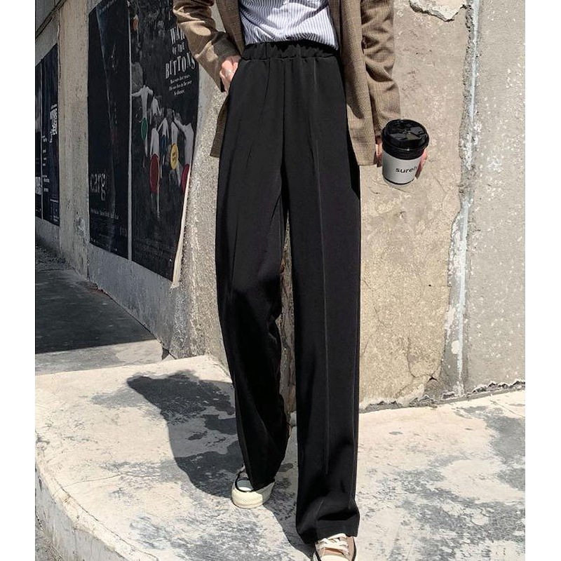 ガウチョパンツ レディース 無地 フレア ワイドパンツ 大きいサイズ ハイウエスト ボトムス 着やせ