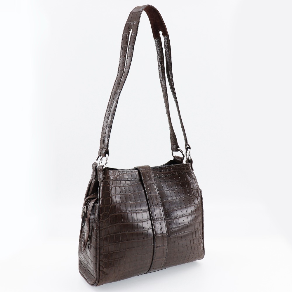 MORABITO モラビト ショルダーバッグ クロコダイル レディース 中古品