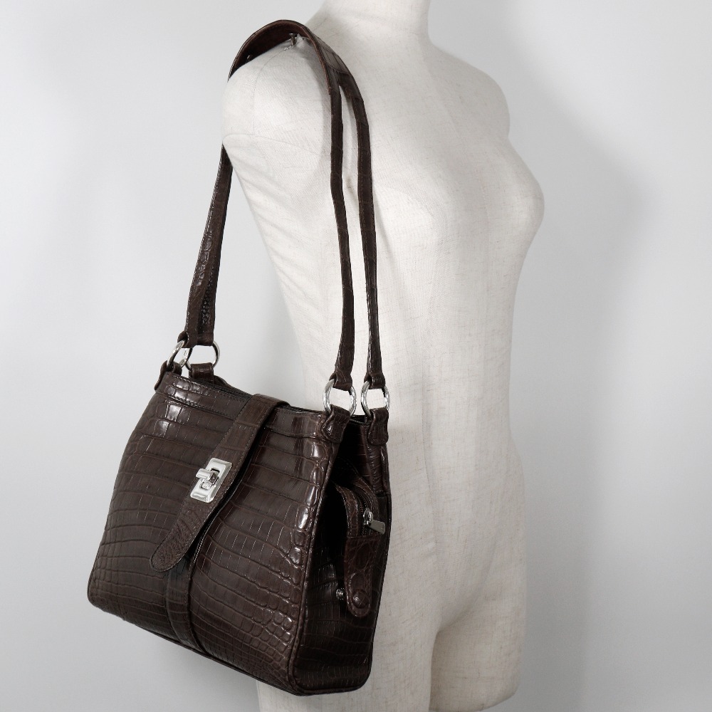 MORABITO モラビト ショルダーバッグ クロコダイル レディース 中古品