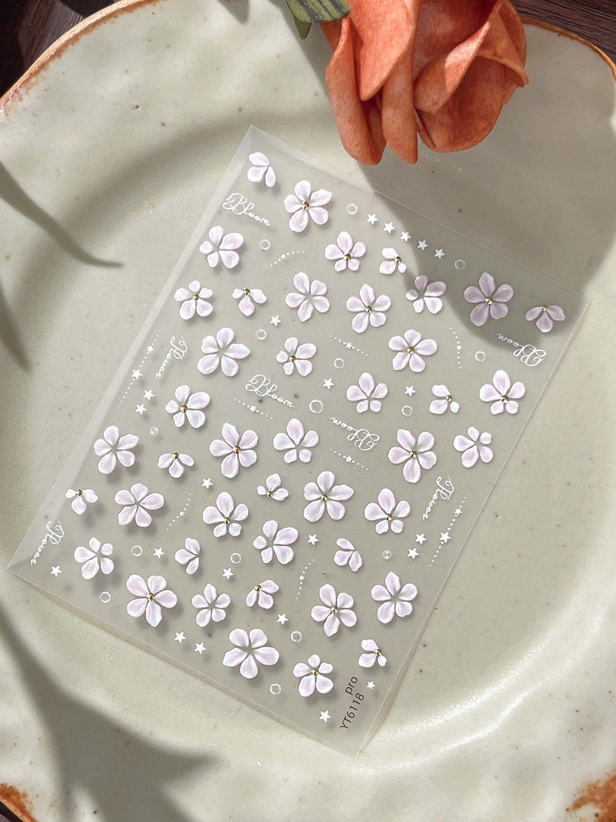 【1点ご購入 で10点プレゼントいたします】ゼリー五弁花ネイルシールピュアカラー洗練されたシンプルで甘い装飾シール 【1点ご購入 で10点プレゼントいたします】ゼリー五弁花ネイルシールピュアカラー洗練されたシンプルで甘い装飾シール