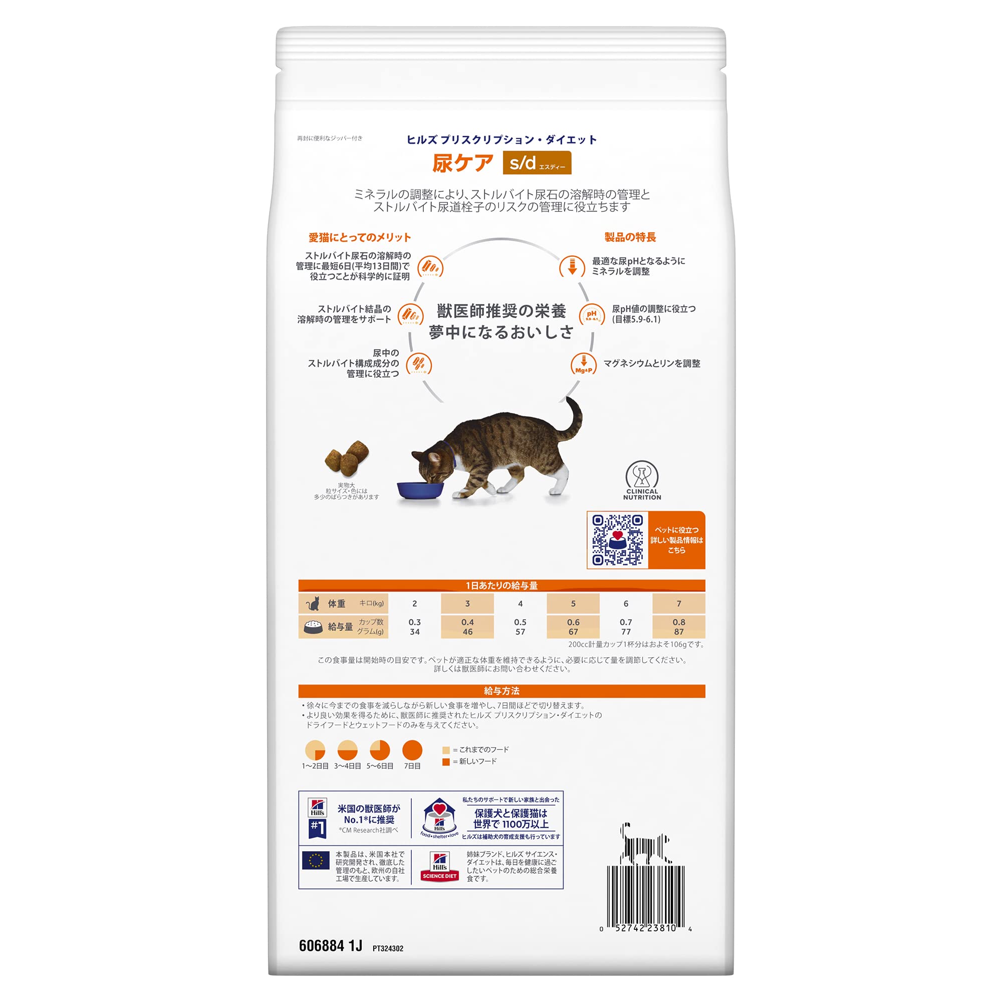 ヒルズ プリスクリプションダイエット キャットフード ドライ s/d エスディー チキン 尿ケア 猫用 特別療法食 2kg ヒルズ プリスクリプションダイエット キャットフード ドライ s/d エスディー チキン 尿ケア 猫用 特別療法食 2kg