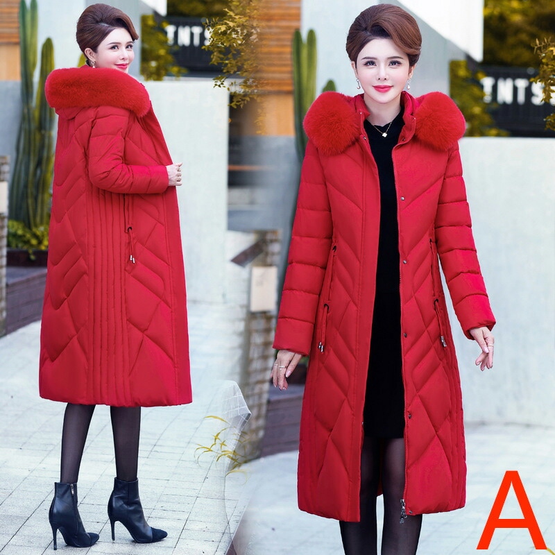 2枚購入で1ooOFFコート レディース 冬 ミドル丈 中綿ジャケット ママ 大人 ダウンジャケット 40代 50代 60代 冬物コート ロングコート 大きいサイズ フード付き 体型カバー きれいめ