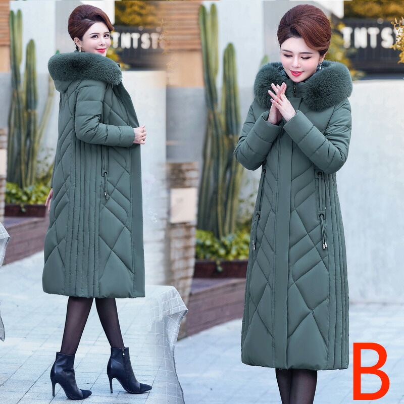 2枚購入で1ooOFFコート レディース 冬 ミドル丈 中綿ジャケット ママ 大人 ダウンジャケット 40代 50代 60代 冬物コート ロングコート 大きいサイズ フード付き 体型カバー きれいめ