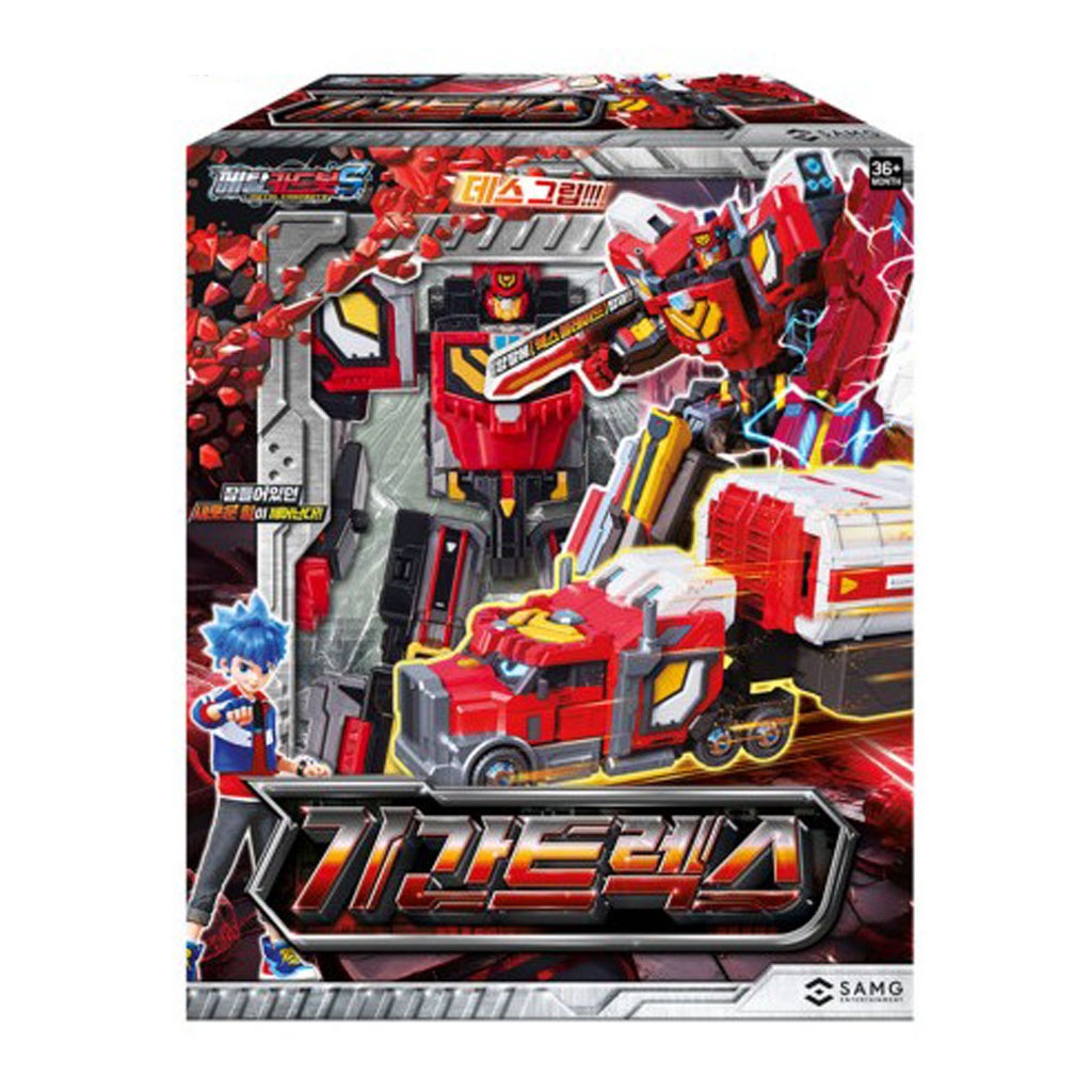 メタルカードボットS マッスルハイド ギガトラックス ブルーカップS レッドブリッツ シエロ 5種セット 変身ロボットカー 4歳以上 韓国玩具 韓国アニメ 正規ライセンス