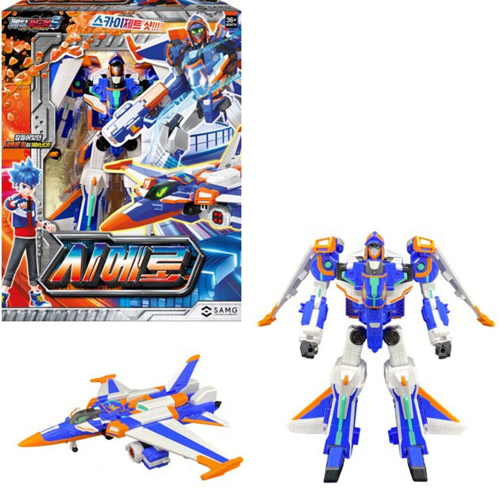 メタルカードボットS マッスルハイド ギガトラックス ブルーカップS レッドブリッツ シエロ 5種セット 変身ロボットカー 4歳以上 韓国玩具 韓国アニメ 正規ライセンス