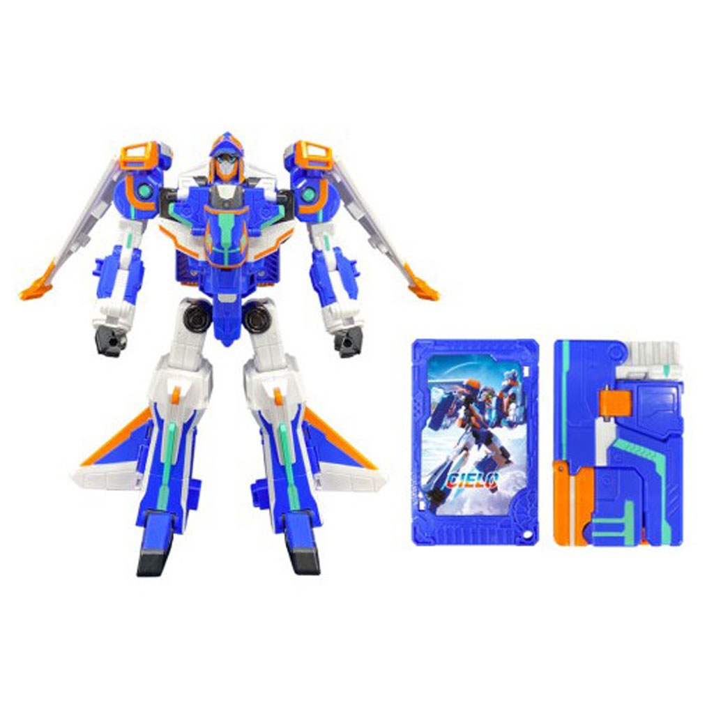 メタルカードボットS マッスルハイド ギガトラックス ブルーカップS レッドブリッツ シエロ 5種セット 変身ロボットカー 4歳以上 韓国玩具 韓国アニメ 正規ライセンス