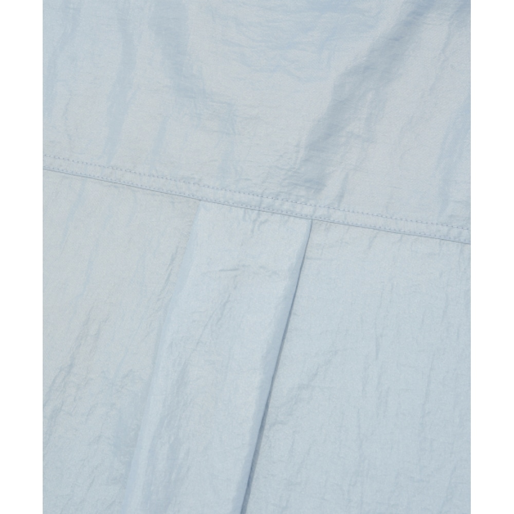 FALLETT ルーズフィットシアーシャツグレイシーブルー