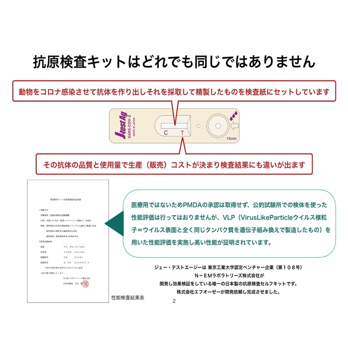 抗原検査キット 5個セット : 日用品雑貨 日本製 爆買い低価