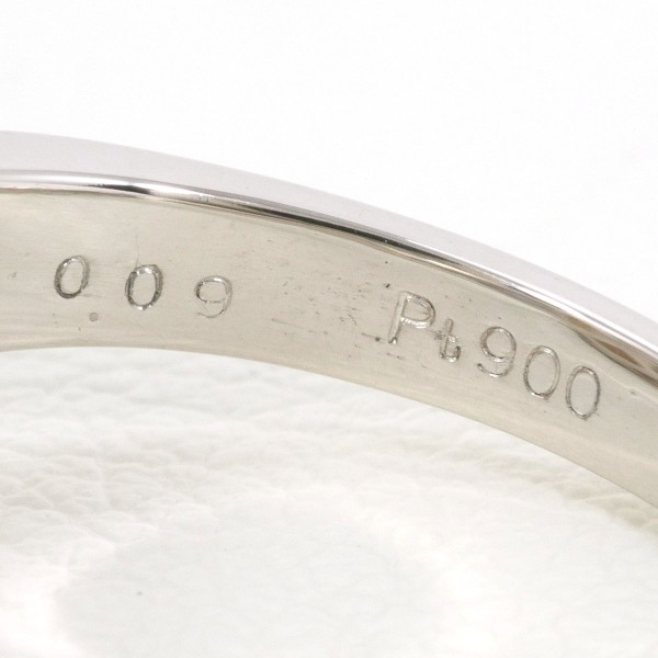 PT900 プラチナ リング 12号 パール(真珠) 約11mm ダイヤ 0.09 中古 PT900 プラチナ リング 12号 パール(真珠) 約11mm ダイヤ 0.09 中古