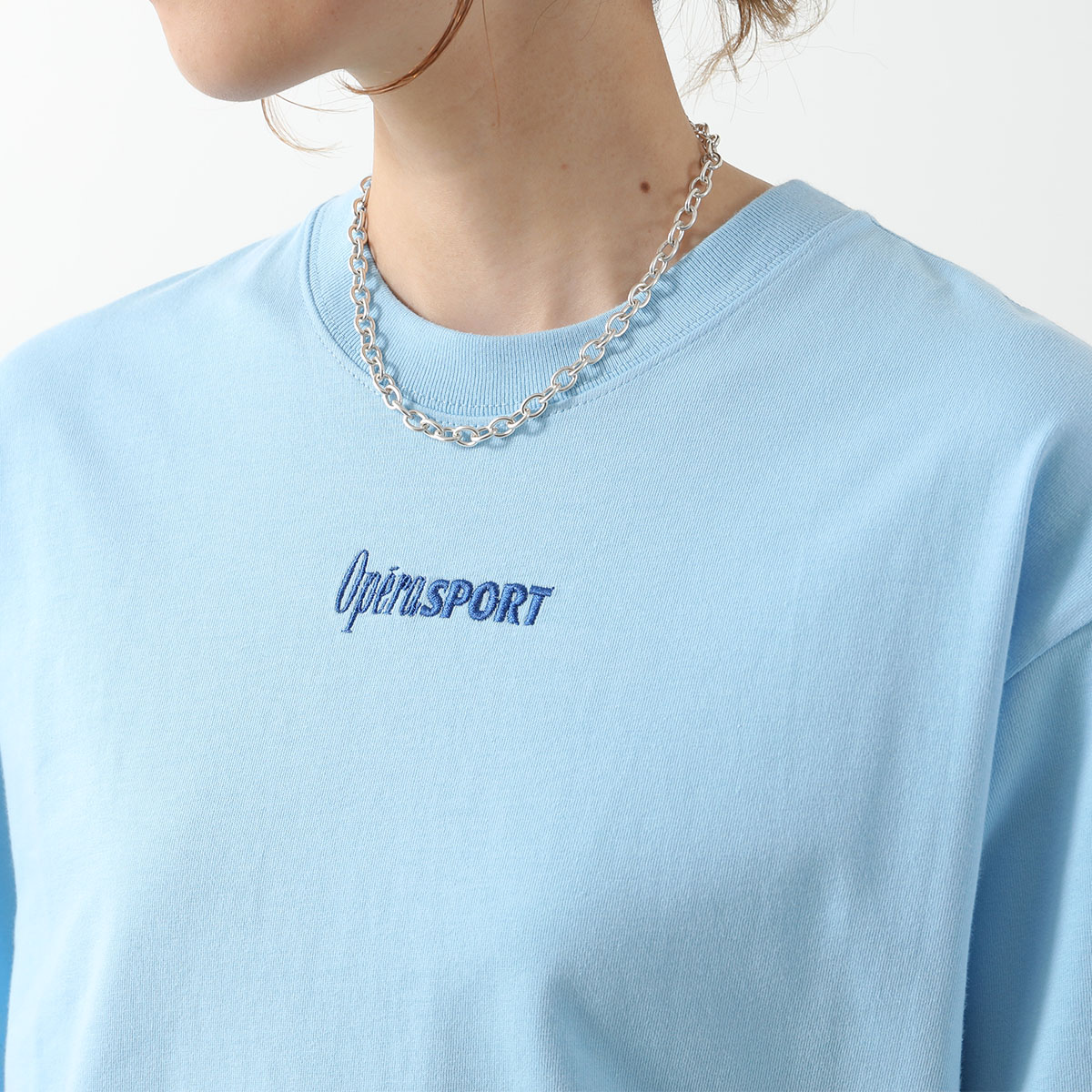 OperaSPORT オペラスポーツ 半袖 Tシャツ ARDEN T-SHIRT S60ED17 レディース コットン ロゴ刺繍 クルーネック オーバーサイズ 【mega】 OperaSPORT オペラスポーツ 半袖 Tシャツ ARDEN T-SHIRT S60ED17 レディース コットン ロゴ刺繍 クルーネック オーバーサイズ 【mega】