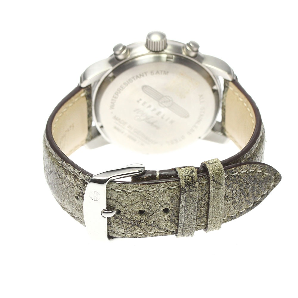 ツェッペリン ZEPPELIN 8680-4 100周年記念モデル 日本限定 クロノグラフ クォーツ メンズ 保証書付き_780274【中古】