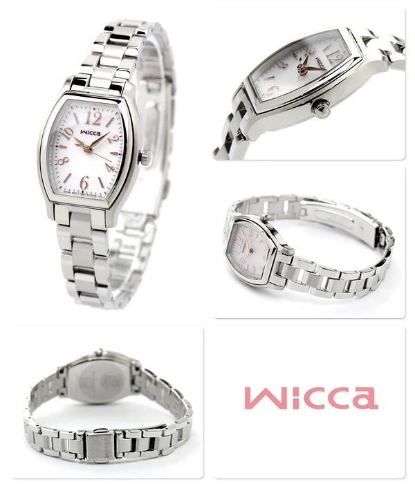 シチズン ウィッカ ソーラー レディース 腕時計 ホワイトピンクゴールド CITIZEN wicca