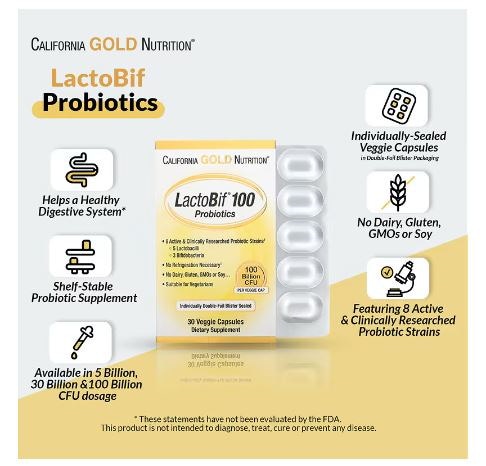 Qoo10] CALIFORNIA GOLD CBD LactoBif プロバイオティクス 3