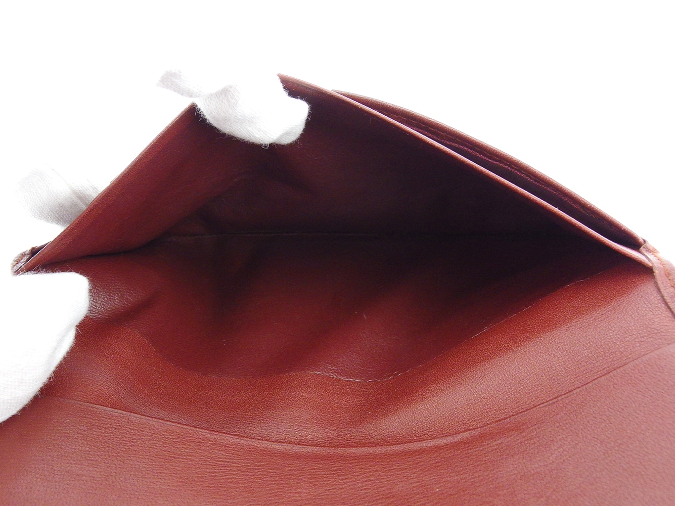 長札入れ 札入れ マストライン レディース メンズ ボルドー ゴールド 中古