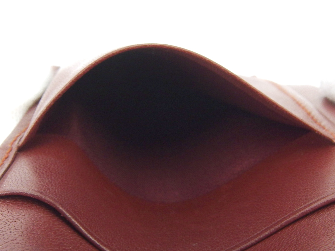 長札入れ 札入れ マストライン レディース メンズ ボルドー ゴールド 中古