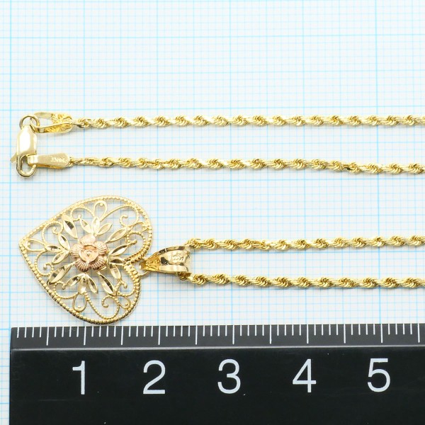 14K YGPG ネックレス 総重量約4.2g 約41cm ジュエリー 中古 14K YGPG ネックレス 総重量約4.2g 約41cm ジュエリー 中古