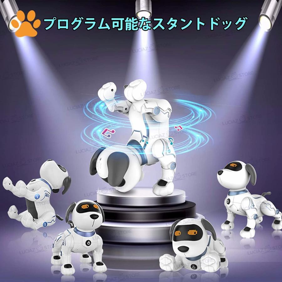 犬型ロボット おもちゃ 最新 ペット 簡易プログラミン 知育 子供 小学生 家庭用ロボット ペットドッグ セラピー スタントド ッグ 誕生日プレゼント 男の子