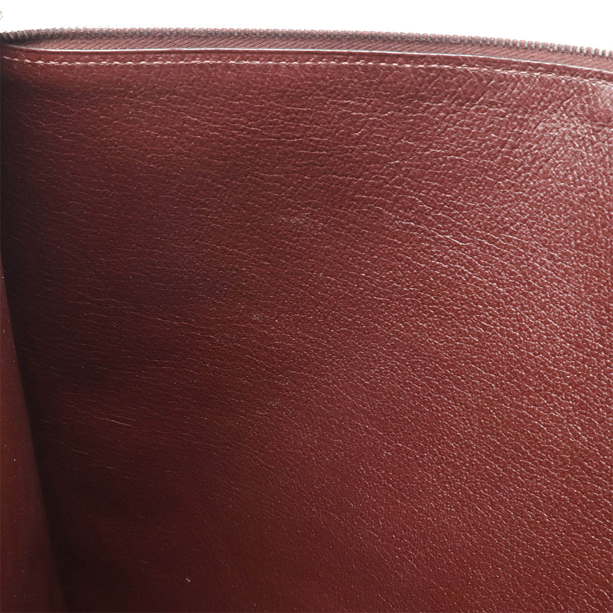 クラッチバッグ セカンドバッグ マチなし レザー ボルドー シルバー金具 L刻 クラッチバッグ セカンドバッグ マチなし レザー ボルドー シルバー金具 L刻