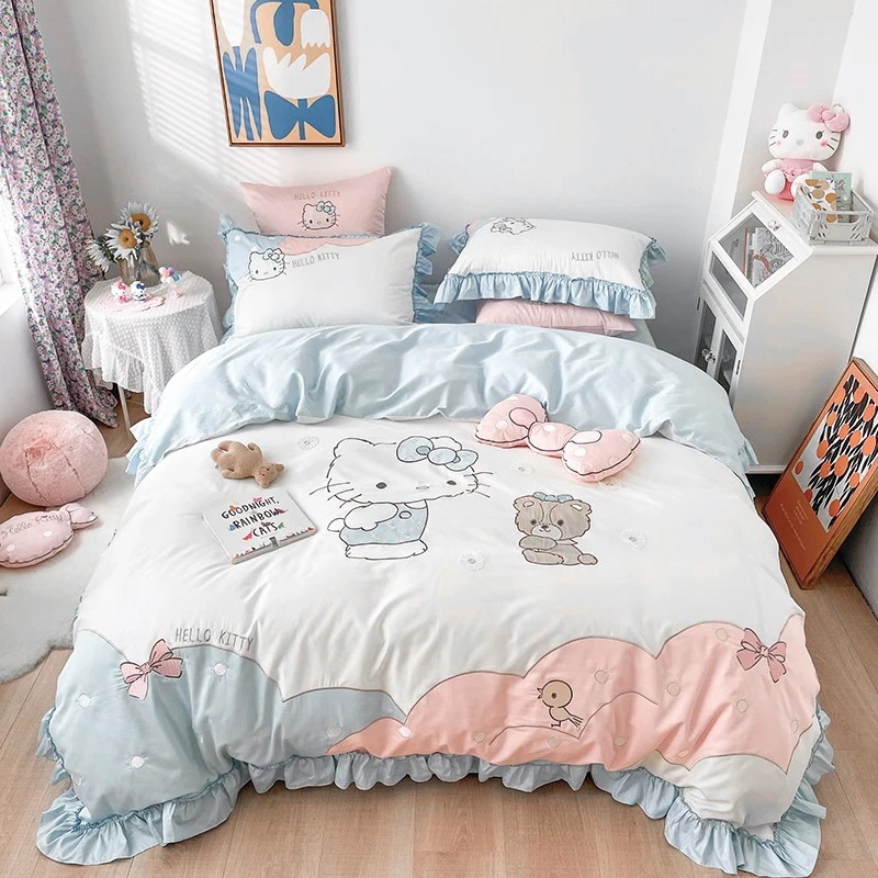 hellokitty ハローキティ 寝具 子供用 ピンク プリンセスベッド 34点セット 綿100% コットン hellokitty ハローキティ 寝具 子供用 ピンク プリンセスベッド 34点セット 綿100% コットン