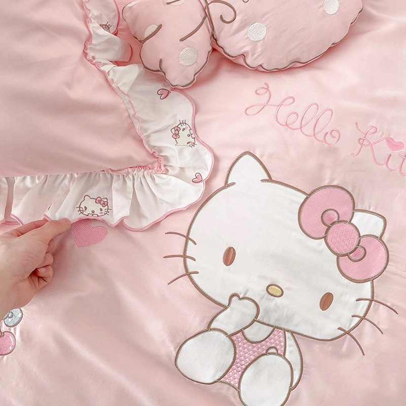 hellokitty ハローキティ 寝具 子供用 ピンク プリンセスベッド 34点セット 綿100% コットン hellokitty ハローキティ 寝具 子供用 ピンク プリンセスベッド 34点セット 綿100% コットン