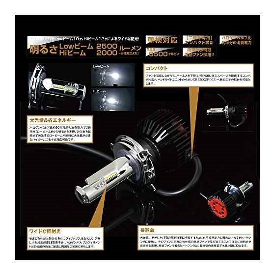 94282 H4 : カー用品 : LEDヘッドランプバルブ 新作在庫