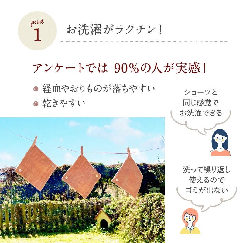 布ナプキン おりもの用 極み スクエア Mサイズ 6枚入り オーガニック スナップ付ライナー 布ライナー 日本製 オーガニックコットン おりものシート 布ナプキン おりもの用 極み スクエア Mサイズ 6枚入り オーガニック スナップ付ライナー 布ライナー 日本製 オーガニックコットン おりものシート