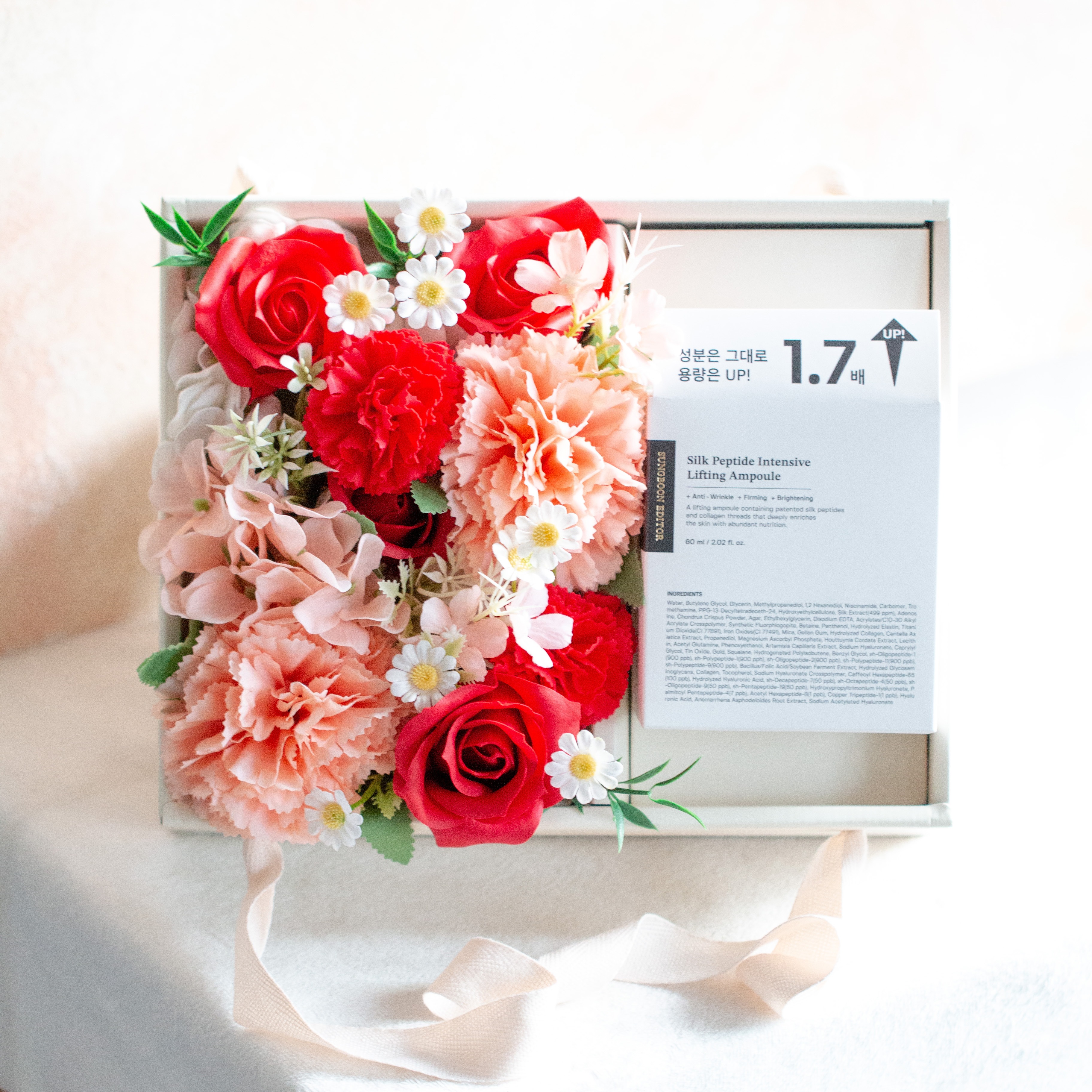 誕生日ソープフラワーボックス ギフト+韓国人気コスメコラボセット選べる特典/ドクタージーブラックスネイルレチノールセラム/ヒョクpick/シルクペプチドインテンシブリフティングアンプル 誕生日ソープフラワーボックス ギフト+韓国人気コスメコラボセット選べる特典/ドクタージーブラックスネイルレチノールセラム/ヒョクpick/シルクペプチドインテンシブリフティングアンプル