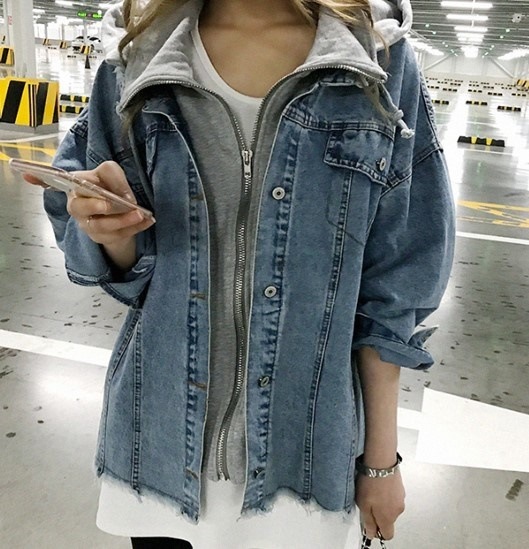 5180.フードレイヤードGジャン 20... : レディース服 大得価お得