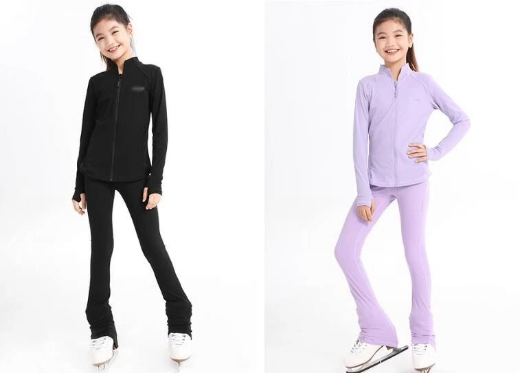 フィギュアスケート 衣装 スケートウエア ヨガ アイスフィギュアスケート 女子 アイススケート ジャケット ズボン 2点セット ストレッチ 競技 ステージ 美しい　フィギュアスケート 衣装