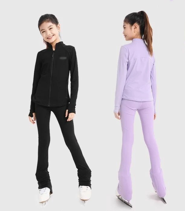 フィギュアスケート 衣装 スケートウエア ヨガ アイスフィギュアスケート 女子 アイススケート ジャケット ズボン 2点セット ストレッチ 競技 ステージ 美しい　フィギュアスケート 衣装