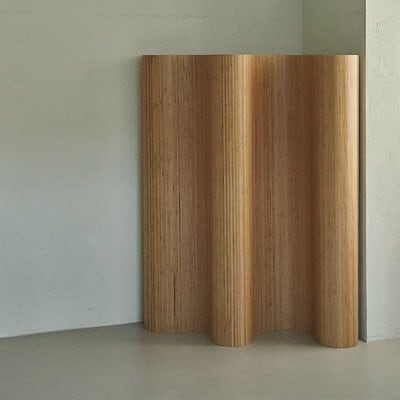 Qoo10] ウッドカーブパーテーション : 家具・インテリア