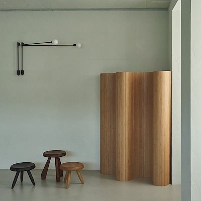 Qoo10] ウッドカーブパーテーション : 家具・インテリア