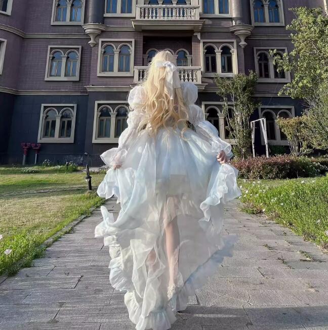 [高品質]ワンピース Lolita レディースワンピース 可愛い 姫様 ロリータ風ワンピ 萌え萌え 日系女子中高生 イベント衣装 切り替え風 コスチューム 衣装 学園祭 文化祭 日常着 写真撮影 舞台