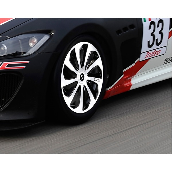 SPARCO CORSA ホイールカバー 13インチ シルバー/ブラック SPC1373SVBK_J SPARCO CORSA ホイールカバー 13インチ シルバー/ブラック SPC1373SVBK_J