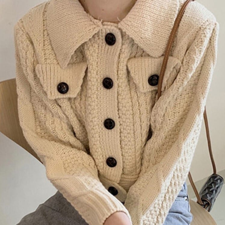 セーターカーディガン ジャケット ホワイト レッド トップス ニットソー セーター カーディガン