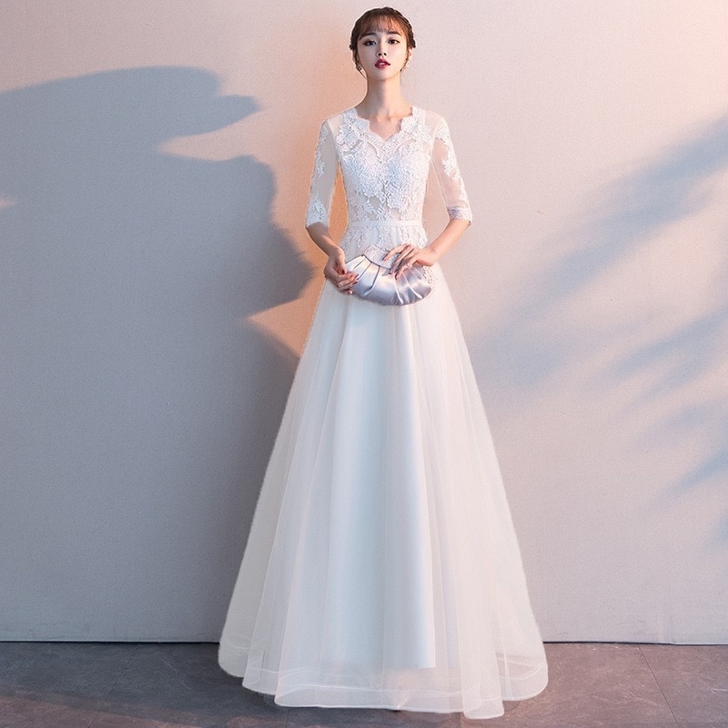 パーティードレス大人気 新商品 高級感 気質 花嫁ロングドレス 結婚式ワンピース ウェディングドレス 成人式 ドレス 演奏会 卒業式 ドレス