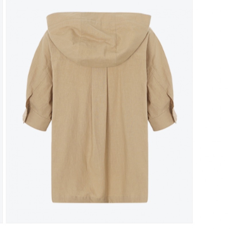 (ニューヨーク訪問) リネンフード付きストリングピンタックジャンパー (VY4JP22)