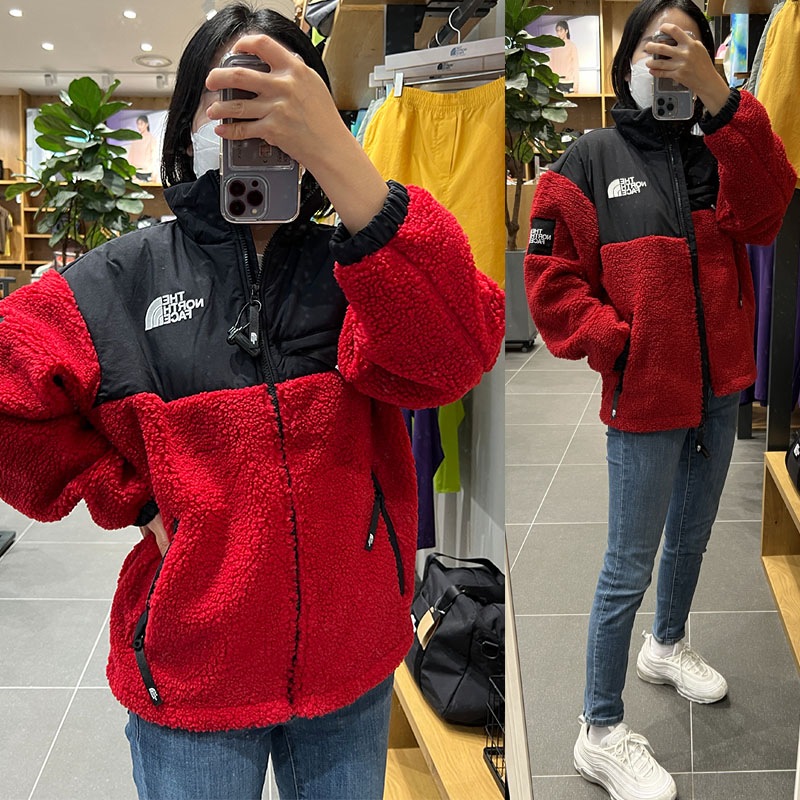 韓国正規品保証 関税負担なし NJ4FN52J NEW UTILITY FLEECE JACKETデイリー 基本 着装 男子 女子 人気 韓国 ファッション 男女共用 アウトドア