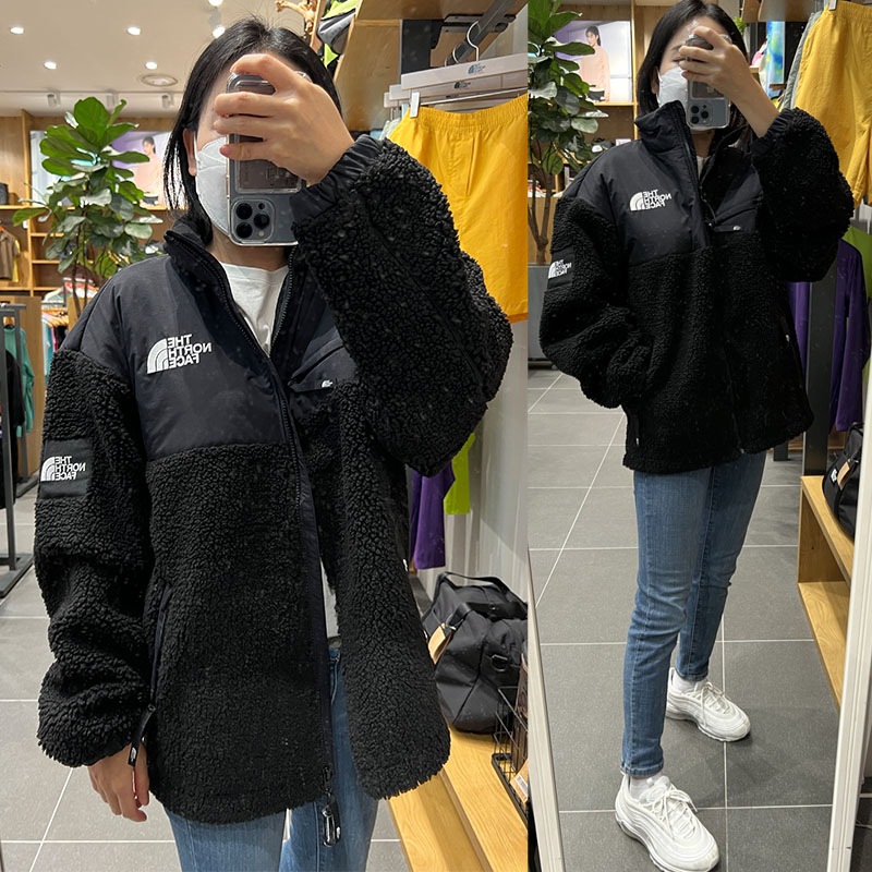 韓国正規品保証 関税負担なし NJ4FN52J NEW UTILITY FLEECE JACKETデイリー 基本 着装 男子 女子 人気 韓国 ファッション 男女共用 アウトドア